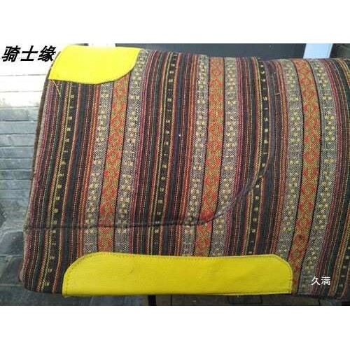骑士缘美式西部鞍防打背汗屉马术用品防滑减震马匹装备善待马匹