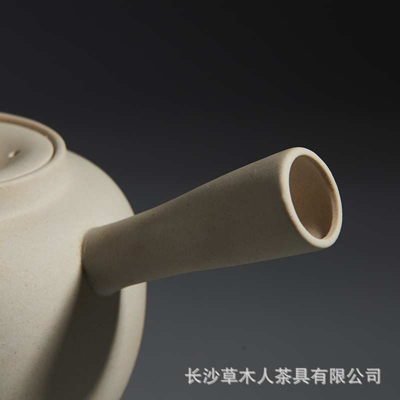 汉陶张生 手工烧水壶白陶煮茶炉煮茶器泡茶壶炭炉智能电陶炉套装