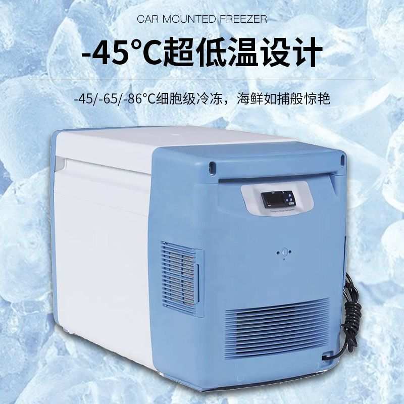 驰雪超低温冰箱零下80度便携式12V移动车载冰柜保存试验样本-60度