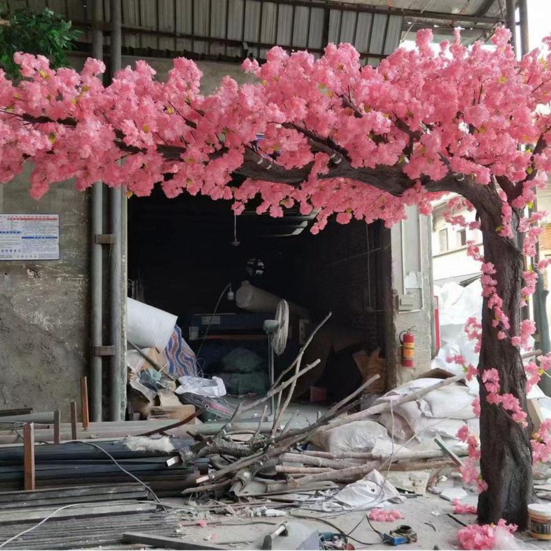仿真拱门型樱花树室内外婚礼装饰许愿树异形桃花树商场园林景观树