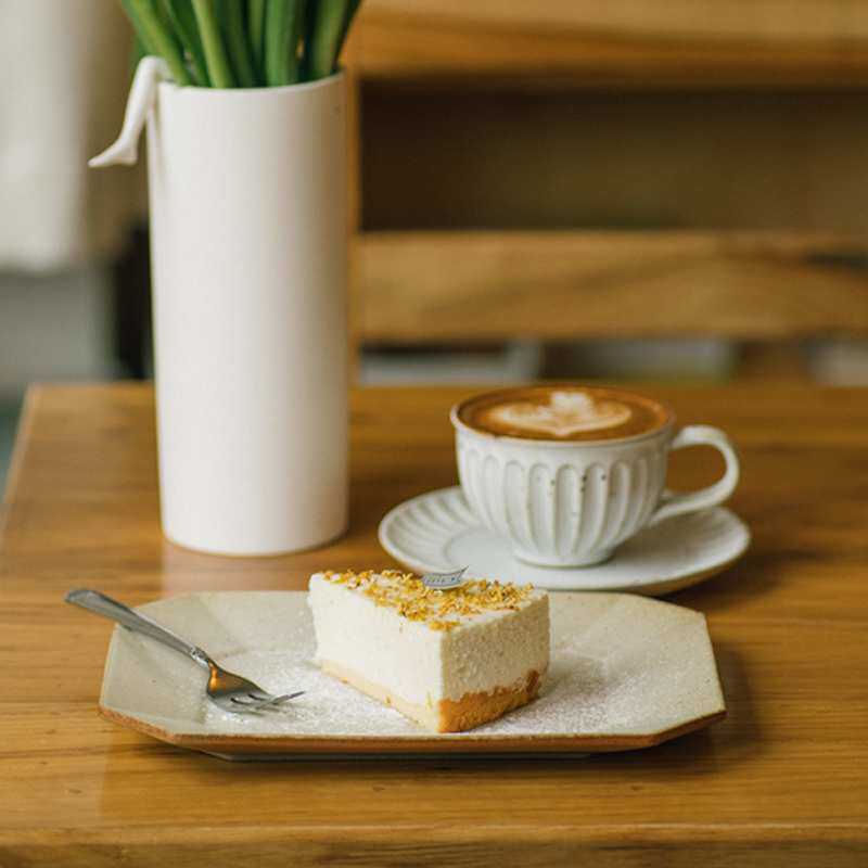 伍杯景德镇文艺手作点心盘盘子盘咖啡厅使用长方形陶瓷餐盘菜盘