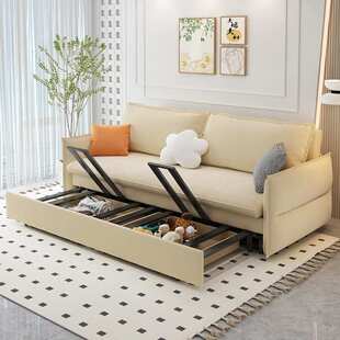 科技绒沙发床折叠两用一体小户型客厅阳台多功能双人带储物沙发床