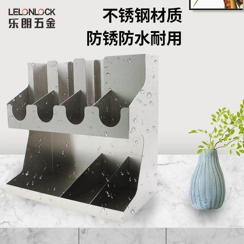 不锈钢纸杯架多功能收纳盒 咖啡吧台吸管分杯器奶茶店置物架