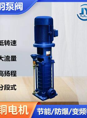 80DL50-20X5大流量高扬程立式多级离心泵 生活给水管道增压泵