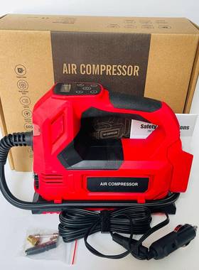 外贸2305B款锂电充气泵锂电车载两用裸机(MT插口)