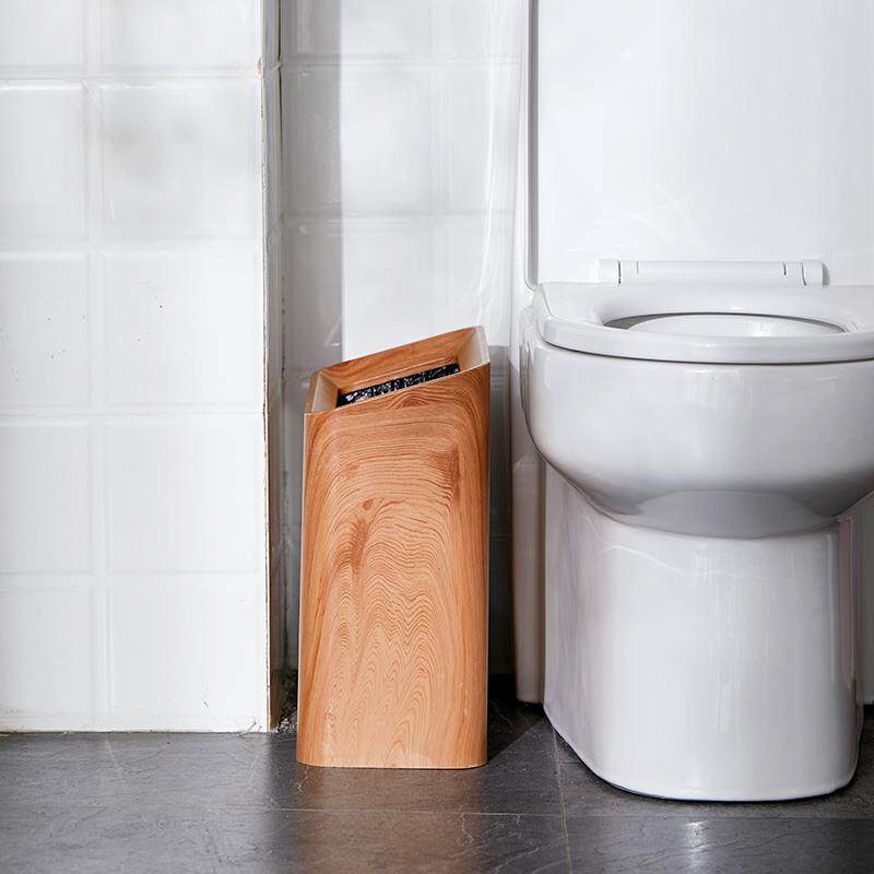 复古垃圾桶家用客厅长方形夹缝桶厨房卧室卫生间无盖中式大号之军