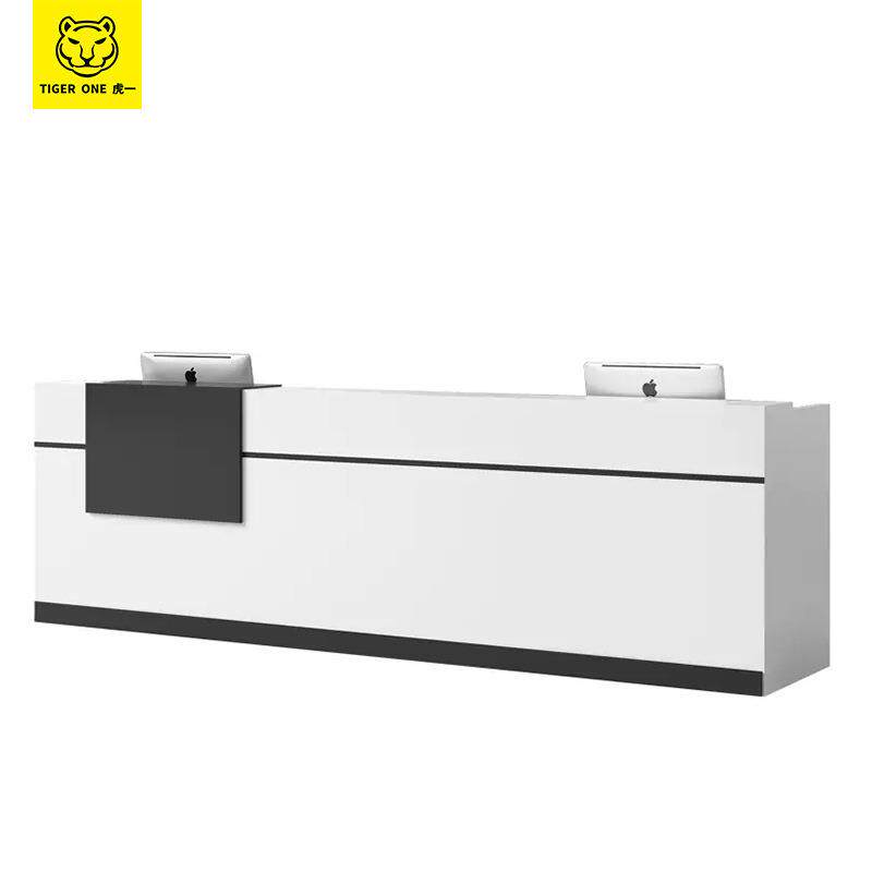 时尚大气办公家具公司前台桌子接待台收银台柜台迎宾台咨询台