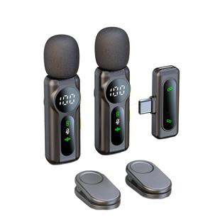 L02新款 私模磁吸数显无线领夹麦克风录视频降噪小话筒