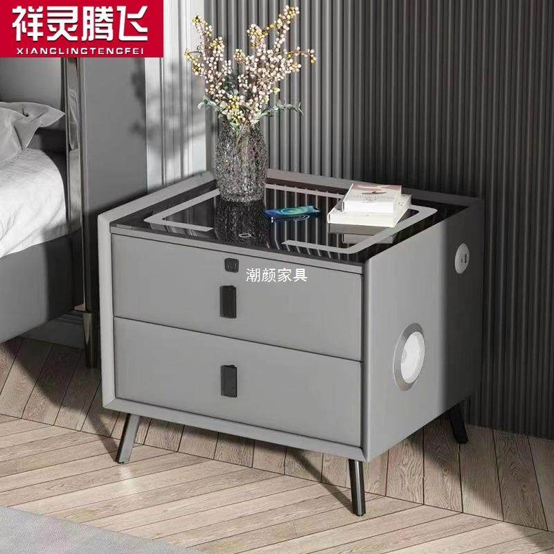 智能床头柜简约现代轻奢全实木床边柜多功能小型储物柜床头置物架,机械设备,其他机械设备,淘宝优惠券,粉丝福利购,淘宝优惠卷