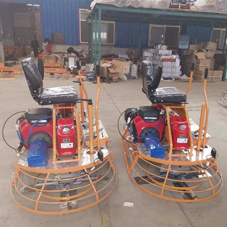 座驾式双磨盘抹光机1米价混凝土路面用收光机90型汽油水泥抹光机