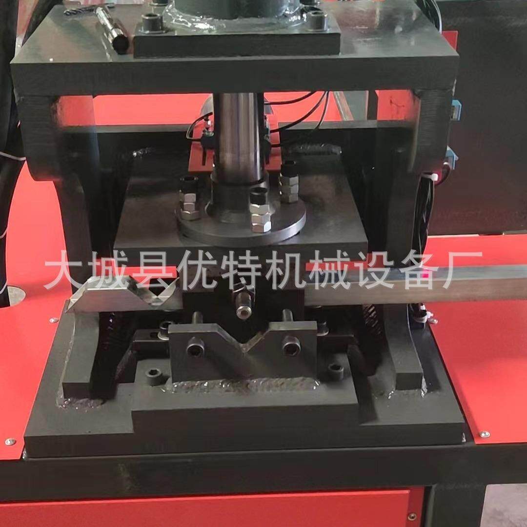 方管90度弯切角机铁板液压冲孔机冲弧机防盗网窗液压冲孔机