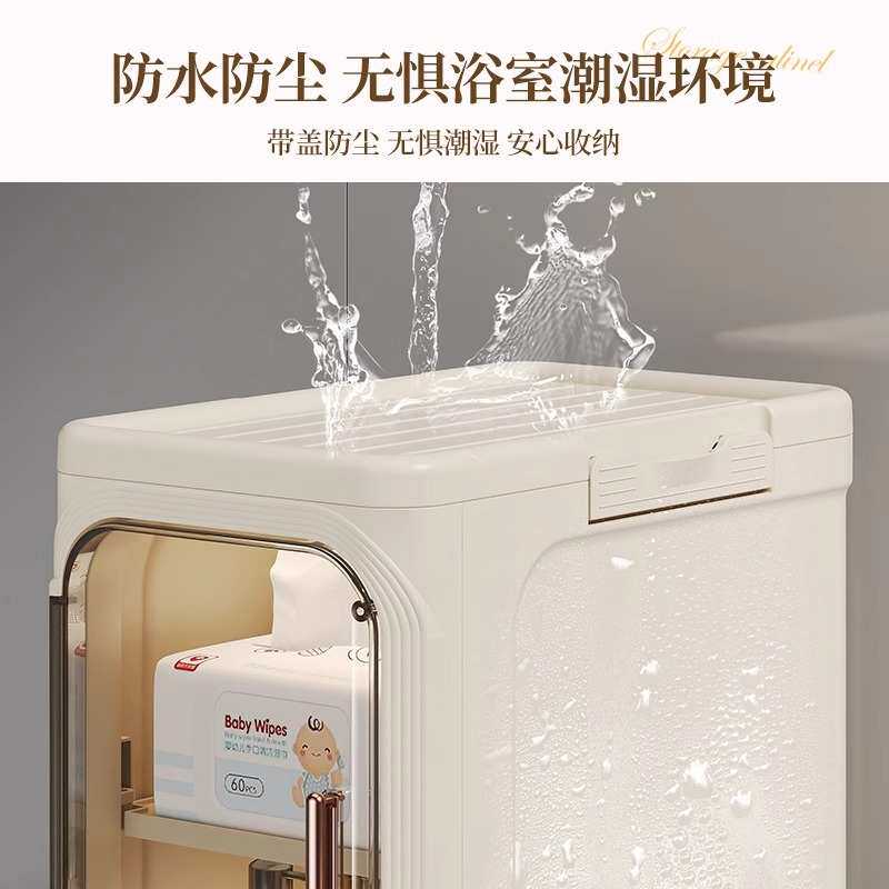 夹缝置物架厨房储物柜冰箱侧面极窄21cm宽缝隙收纳柜卫生间小推车