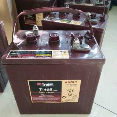Trojan 动力铅酸蓄电池T105-AGM6V230AH观光车旅游车专用电瓶