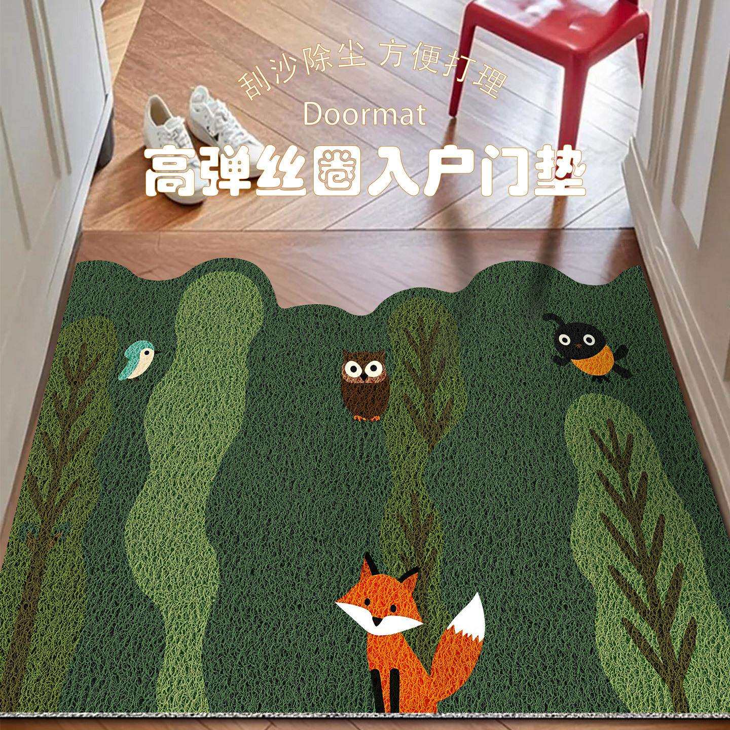 玄关进门口门厅地毯除尘丝圈地垫入户门垫耐脏法式家用防滑脚垫子