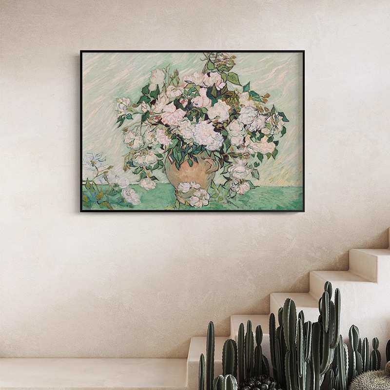 光影炽梦 梵高莫奈现代客厅抽象装饰画酒店餐厅植物花卉挂画