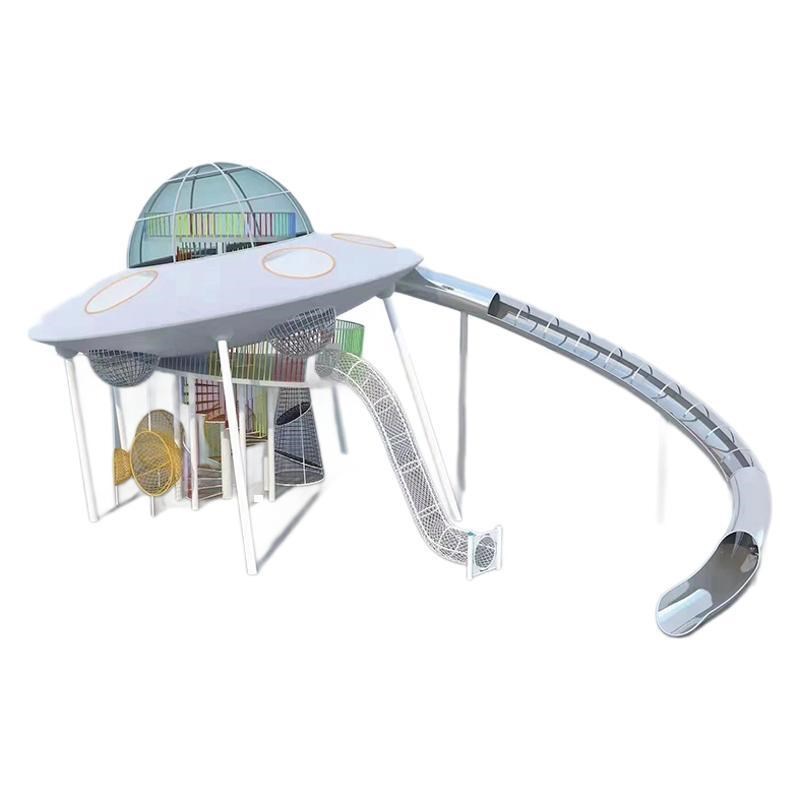 大型室外景区非标无动力乐园小区游乐设备不锈钢滑梯儿童乐园