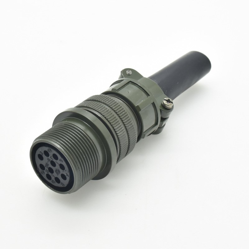 航空插头MS3106A-18-1S插头/对接座线线对接 镀银/镀金10芯连接器