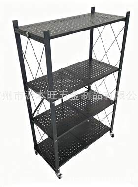 厨房置物架落地款多层收纳架微波炉架子万象脚轮可移动置物架