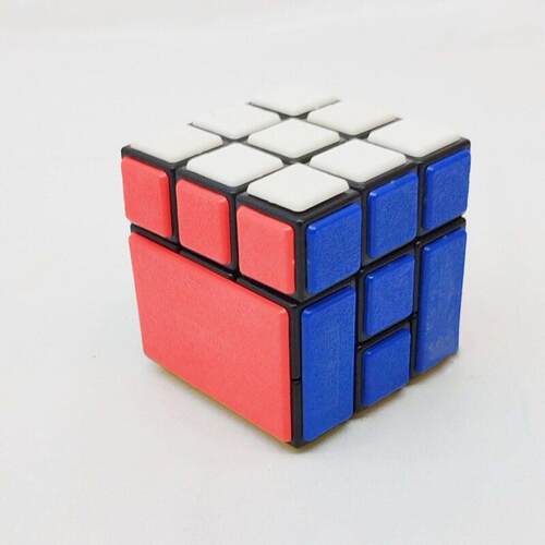 梯色捆绑三阶魔方29号 洞洞插销版Bandaged Cube限制旋转难度挑战