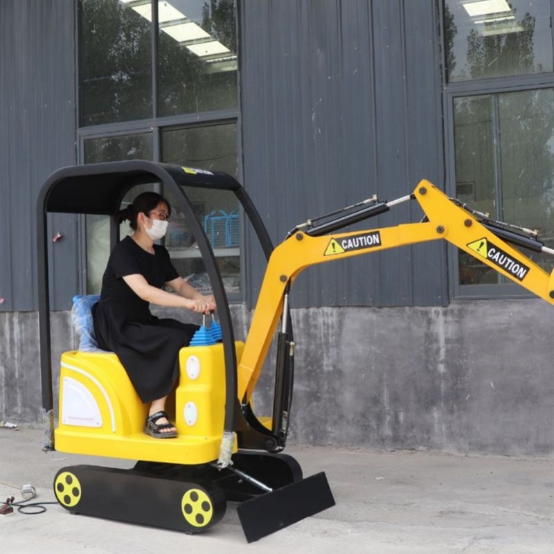 游乐设施电动挖掘机沙滩景区游乐园仿真挖掘机 可坐成人儿童挖掘