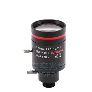 5-50mm手动变焦镜头M12/M14接口1/2.7英寸 500万像素数字高清镜头