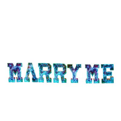 跨境幻彩发光字母MARRYME求婚场景摆件情人节表白装饰小夜灯