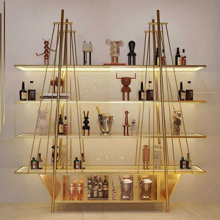 帆船酒架置物架轻奢酒柜展示架餐厅红酒架子酒柜收纳架商用装饰架