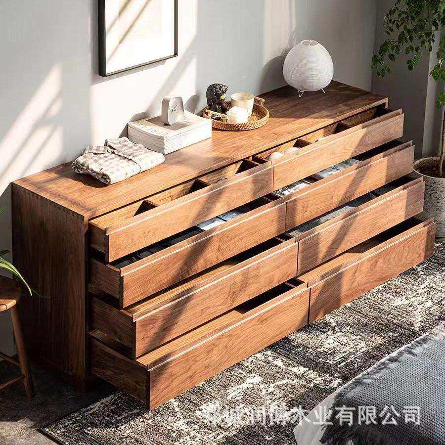 老榆木中式斗柜原木八斗柜卧室储物收纳柜子床尾客厅杂物抽屉柜