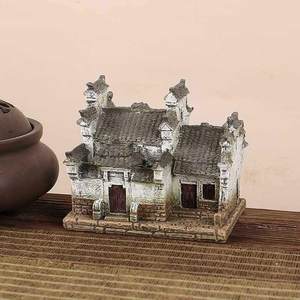 正月娇中式禅意摆件复古建筑模型酒柜茶台茶桌茶室家居装饰中国风