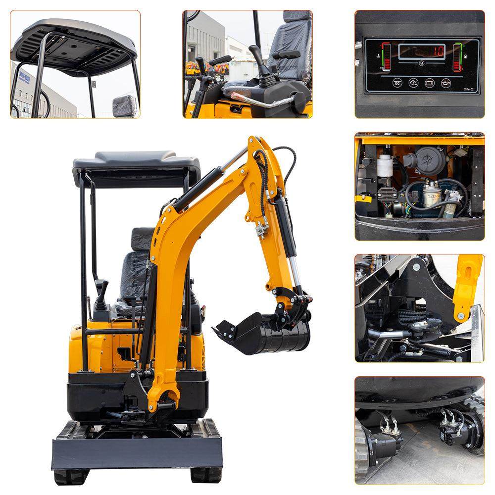 HT18小型履带挖掘机 可搭配破碎锤螺旋钻抓木器多种属具 一机多用,五金/工具,挖掘机,淘宝优惠券,粉丝福利购,淘宝优惠卷