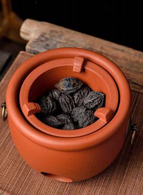 AL101511式耐热潮汕红泥炭炉砂铫中壶薄胎煮煤碳炉壶紫茶砂烧水朱