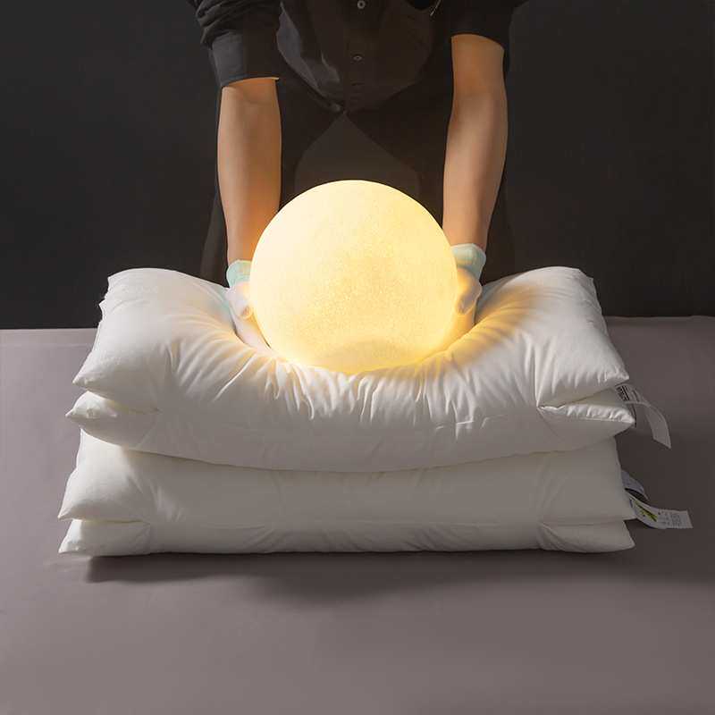 全棉A类按摩SPA护颈枕大豆纤维枕芯 纯棉助睡眠枕头家用枕芯男女