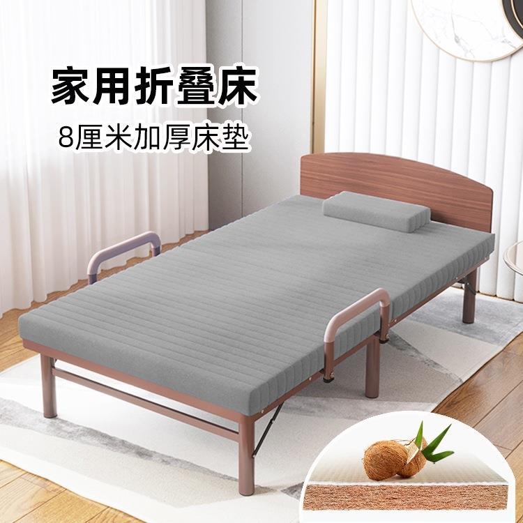 家用临时床棕垫加高50CM小房间省空间床单人老人床可折y*
