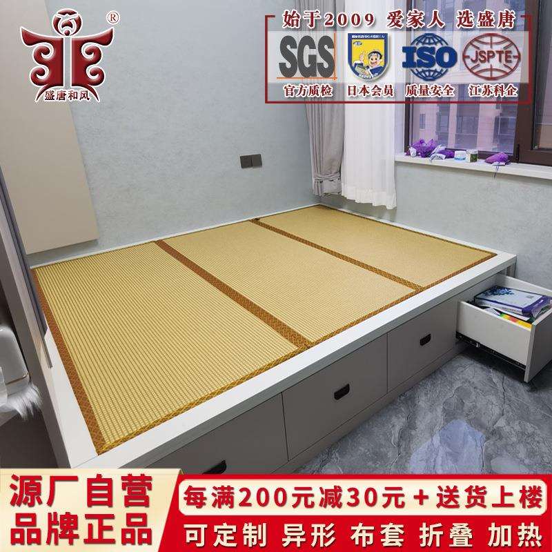 石墨烯电加热榻榻米垫子椰棕垫塌塌米黄麻床垫踏踏米地垫电热炕垫