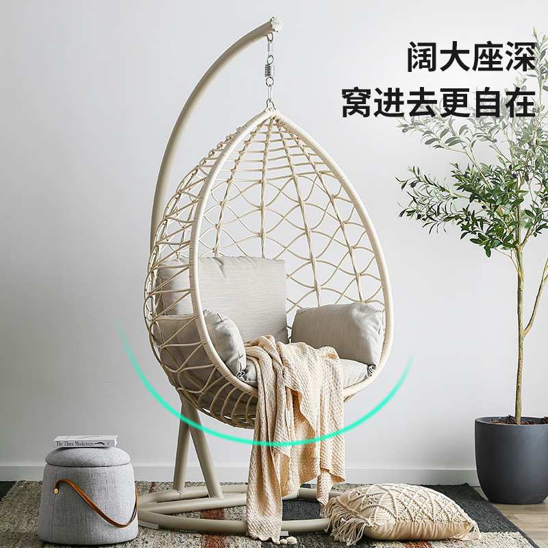 单人吊篮休闲懒人秋千户外摇椅阳台鸟巢藤椅吊椅藤椅吊篮摇摇椅