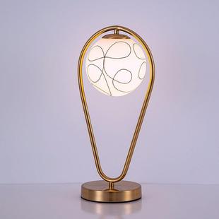 北欧后现代简约轻奢创意触摸结婚家用台灯卧室床头2025新款台灯