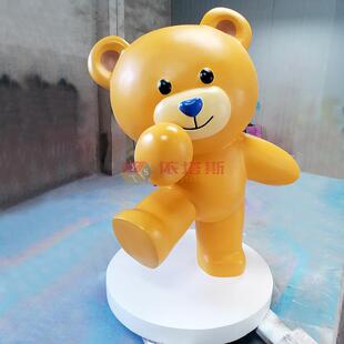 龙岗区依塔斯玻璃钢IP熊雕塑卡通熊商场门口落地摆件景观创意