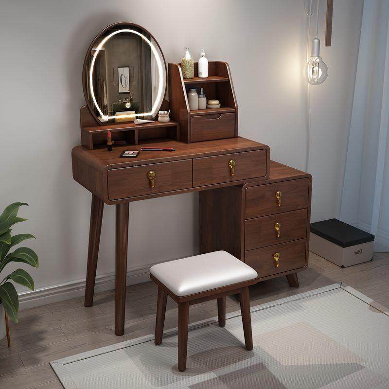 北欧式梳妆台带灯化妆桌卧室新款现代简约斗柜实木梳妆台,农用物资,其他肥料,淘宝优惠券,粉丝福利购,淘宝优惠卷