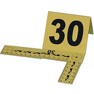 黄色塑料物证牌L比例尺带标尺物证牌物证标志牌物证标记牌物证牌