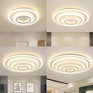 新款客厅灯简约现代大气家用客厅大灯卧室灯圆形LED圆顶吸顶灯具