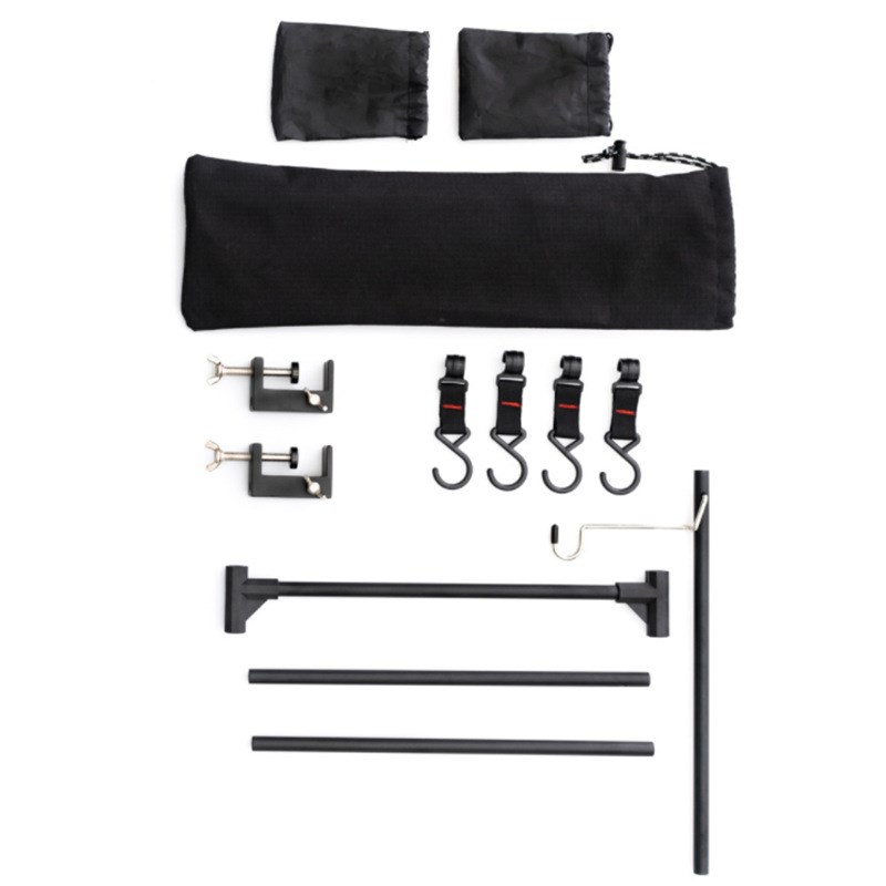 户外露营桌面置物挂架铝合金野餐烧烤餐具多用途架子桌边野营灯架