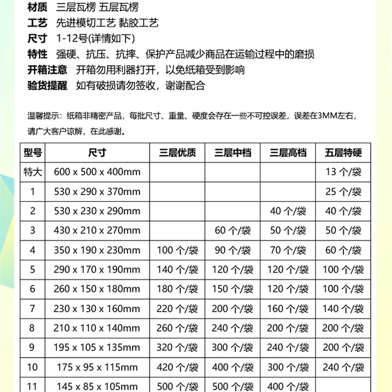 搬家纸箱大号加厚加硬打包装快递长方形邮政纸箱特硬电商定