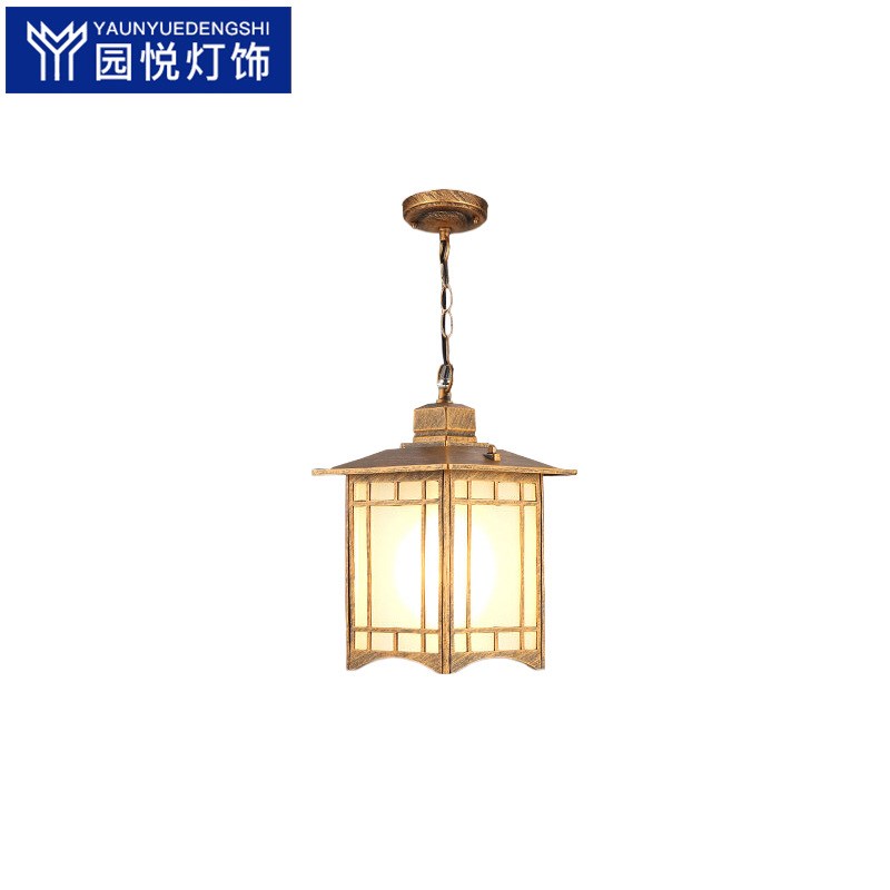 吊灯太阳能超亮走廊凉亭大门吸顶室外庭院阳台中式户外防水花园灯