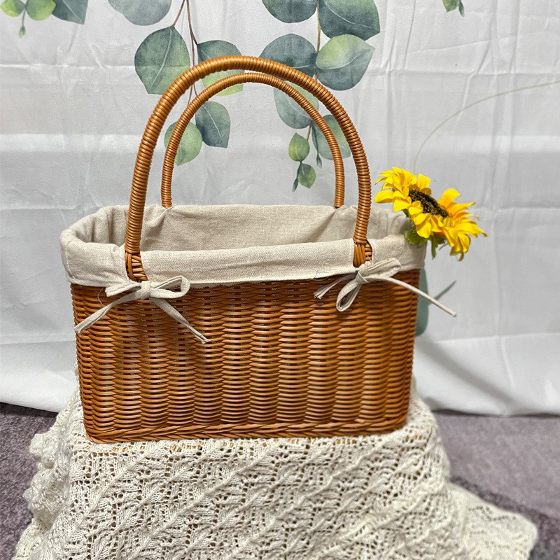 CL14大号手提篮手拎超市购物买菜篮子长34X宽17X高20X全高35cm