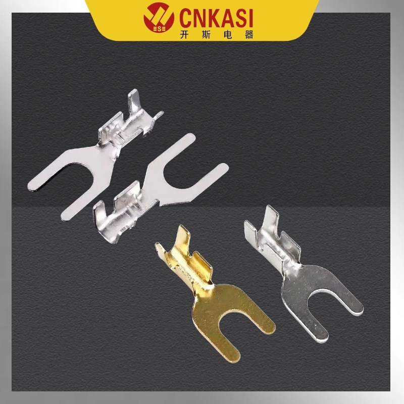 3.2/4.2/5.2叉形U形接线片冷压接线端子裸端子接地片线耳线鼻