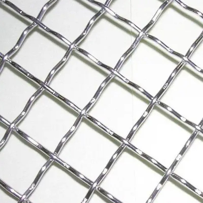 不锈钢编织筛网钢丝轧花过滤网加粗304金属方格网片防护围栏网