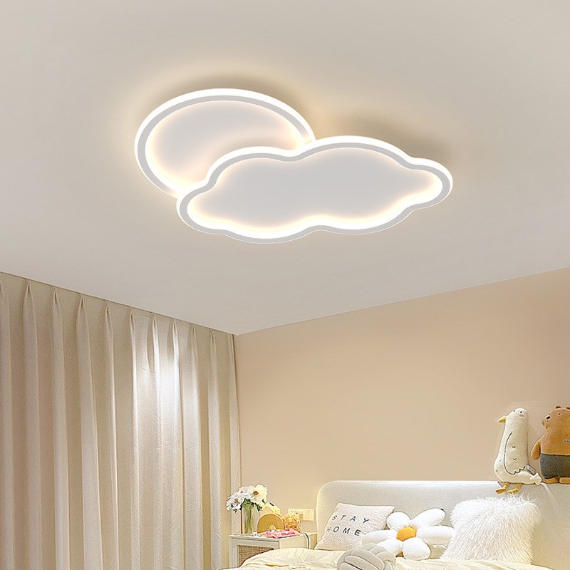 儿童房云朵吸顶灯新款现代简约创意个性温馨女孩男孩卧室书房灯具
