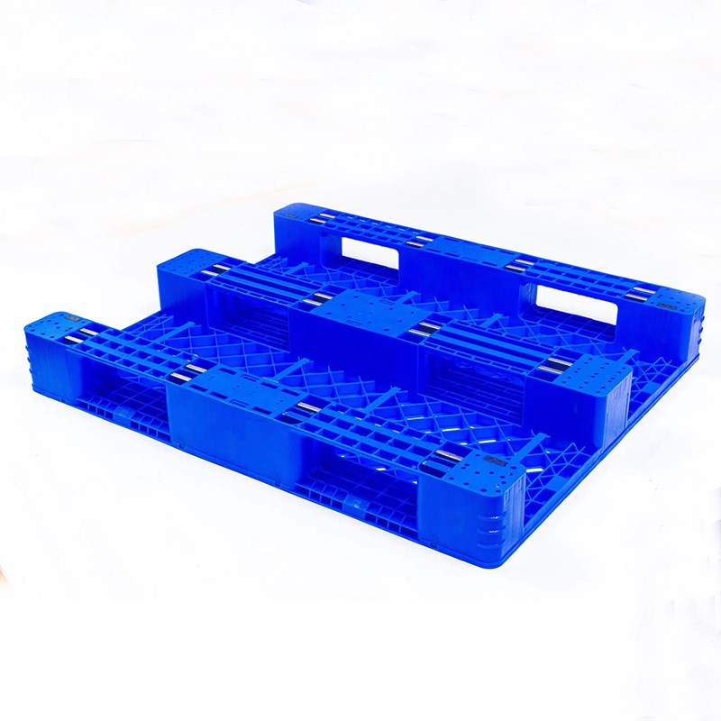 1210网格川字托盘 单面塑料仓库货架包装用托盘叉车物流托盘