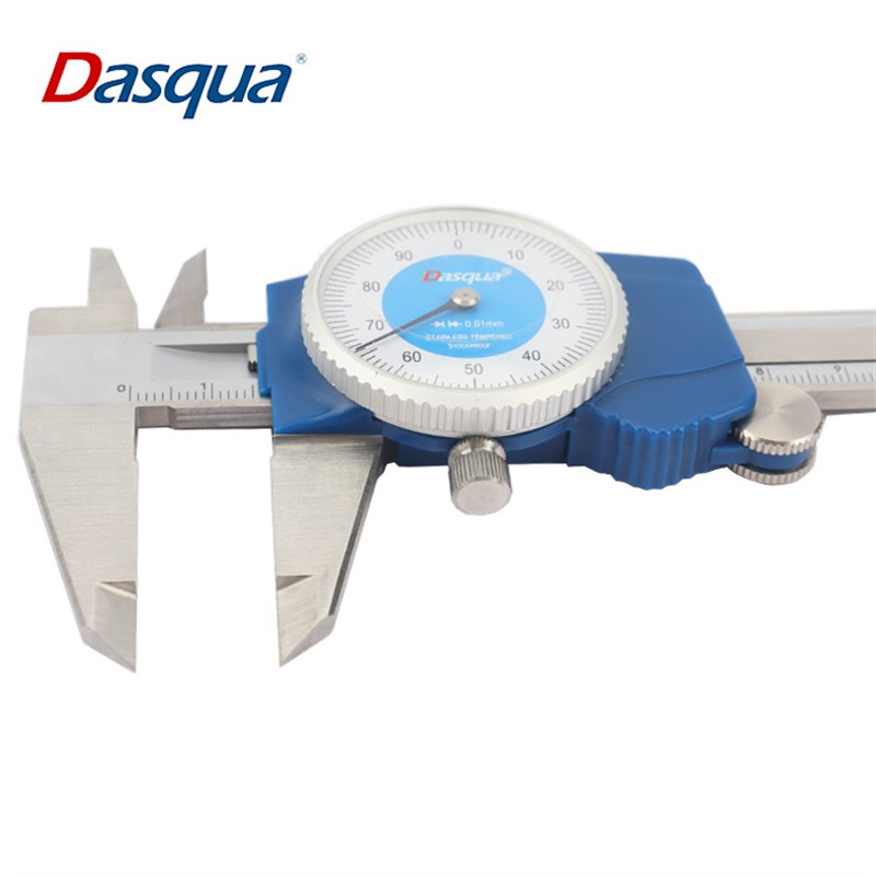 Dasqua达时科卡尺带表高精度不锈钢0-150mm代表游标测厚度表卡