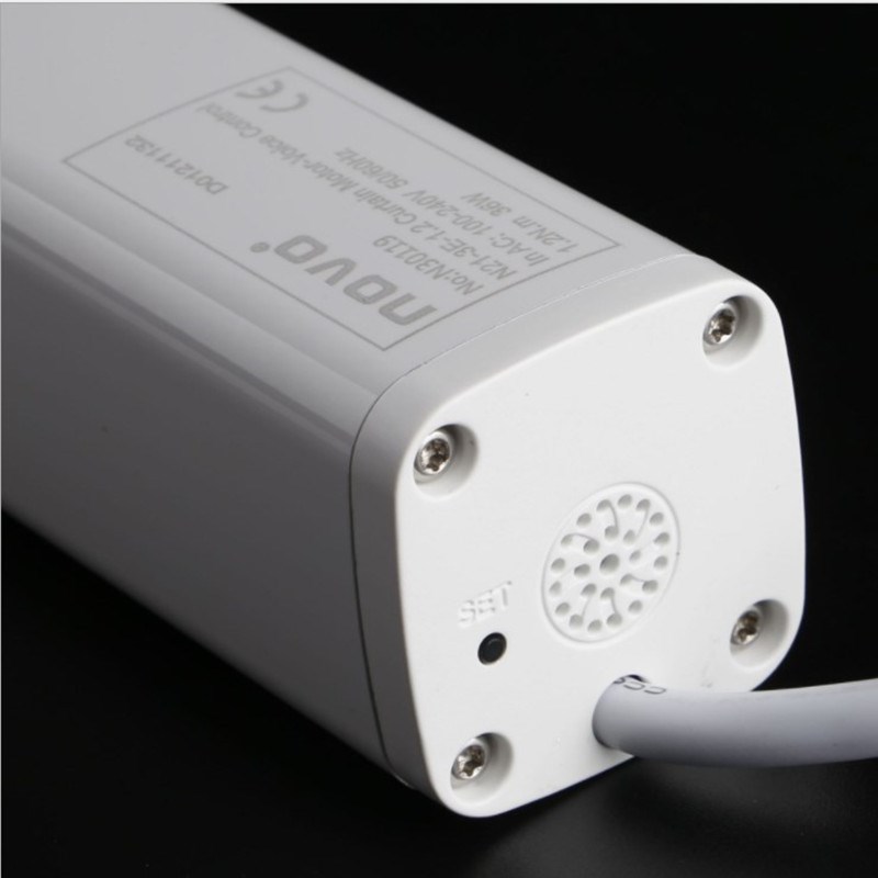 乐屋无需联网智能电动加厚窗帘直轨道自动开合静音电机摇控器语音